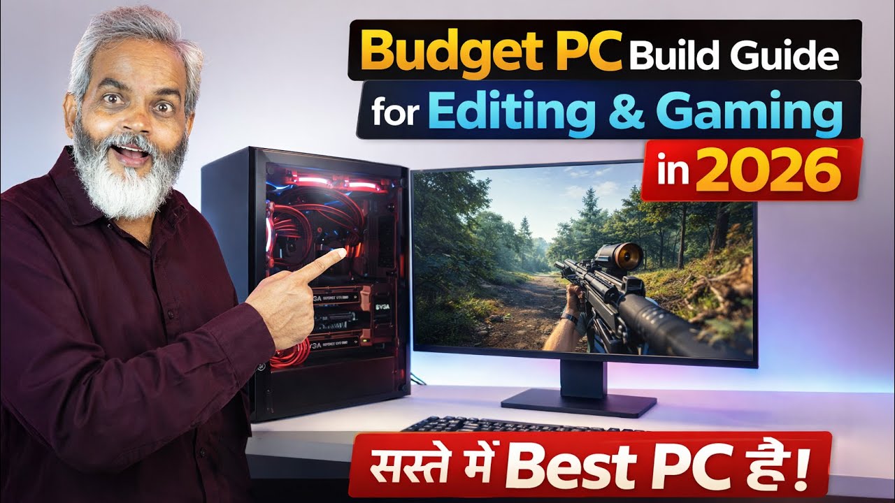 सस्ते में Best PC है! 🔥 Budget PC Build Guide for Editing & Gaming in 2026