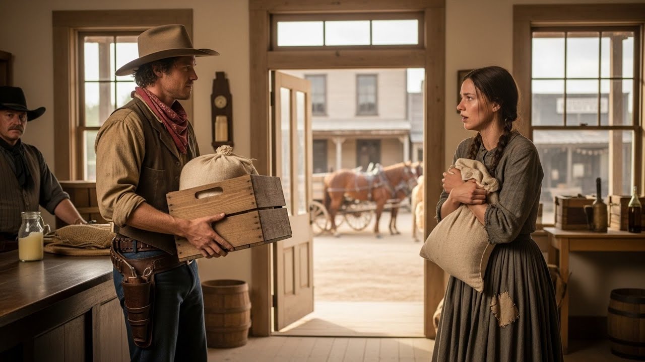 She Was Stealing Food Because She Had No Choice, The Cowboy Paid For Everything And Took Her Home