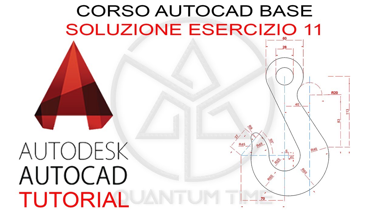 Corso Base AutoCAD 2D | Esercizio 11