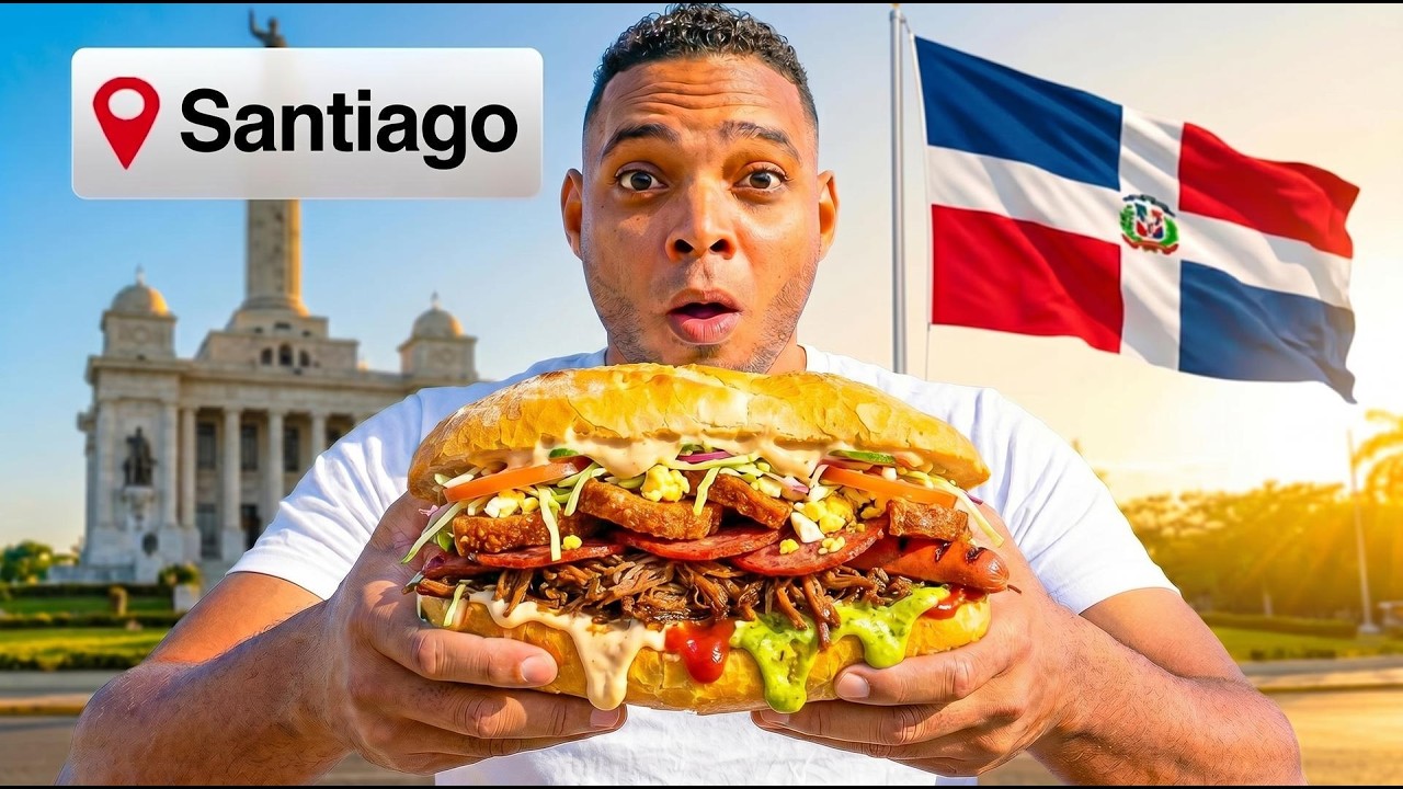 Así se come en las CALLES de SANTIAGO 🇩🇴🍢