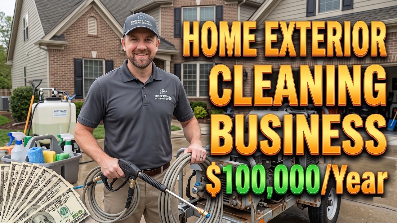 How to Start a Home Exterior Cleaning Business ($100,000/Year Profitable Business)