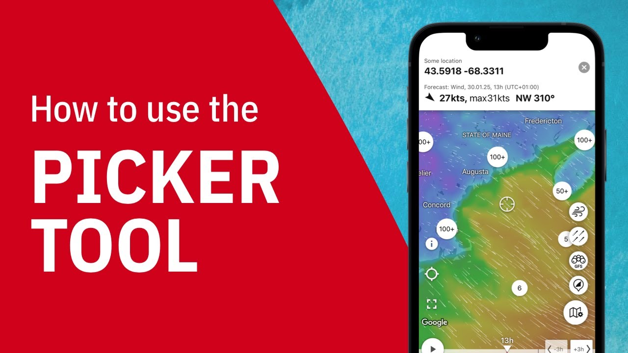 Use the Picker Tool - Windfinder App