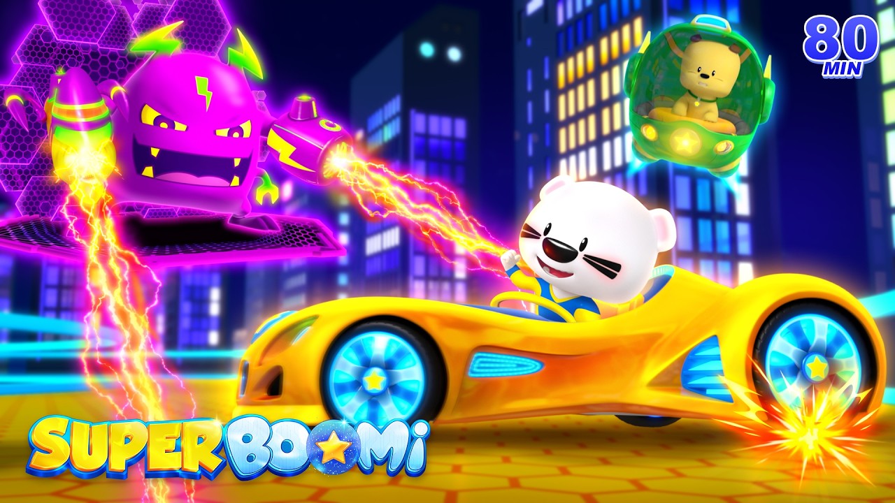 Super Speed Racer Dash ⚡ | Race & Rescue Action | Animal Rescue Team | Kids Cartoons | Super BOOMi