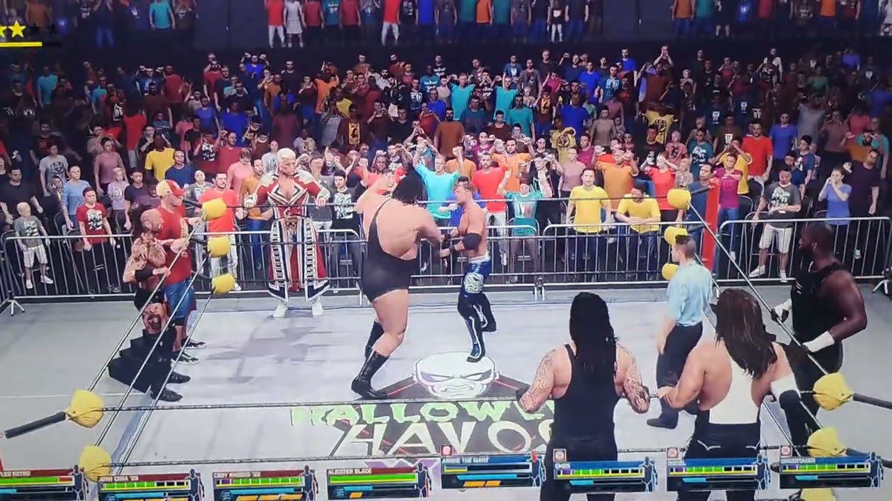Men's 4 on 4 tag team match WWE 2k25 Wednesday January 21st 2026