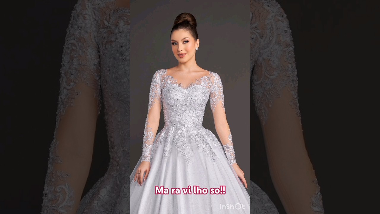 Vestidos de noiva com brilho e renda maravilhosos! #vestidosdenoiva #noivas #wedding