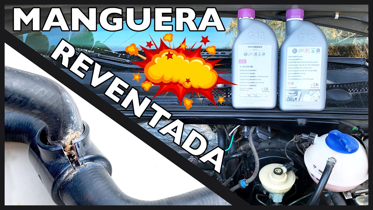 Cambio de manguera, refrigerante y purgado de VW Golf