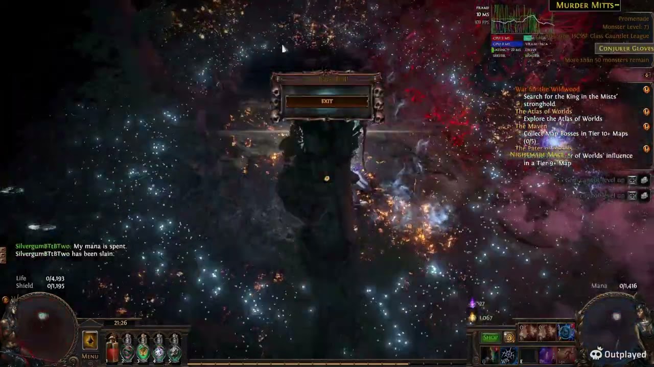 POE Misery Gauntlet Rip - Rank 367 - Lv90 Templar