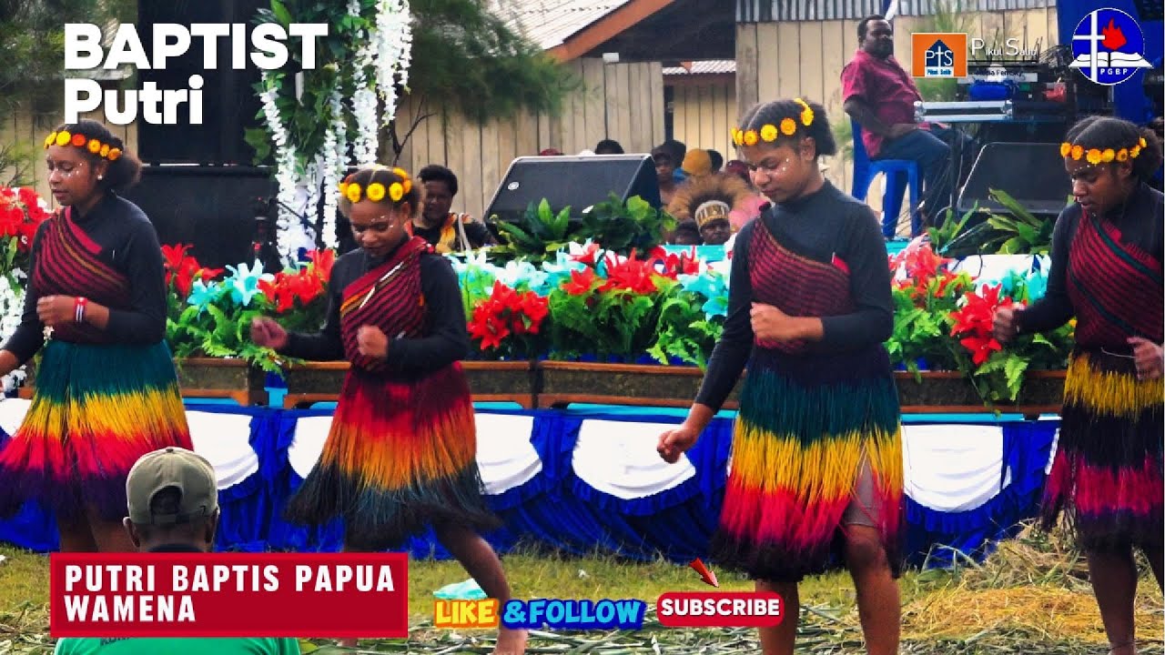 PERTUNJUKAN PUTRI BAPTIS WAMENA PAPUA