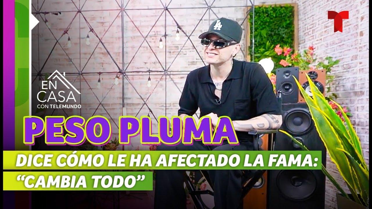 Peso Pluma habla de la promesa que cumplió cuando llegó a la fama | En Casa Con Telemundo