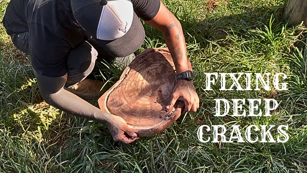 Fixing Deep Cracks in Solid Wood — Full Process ⚡