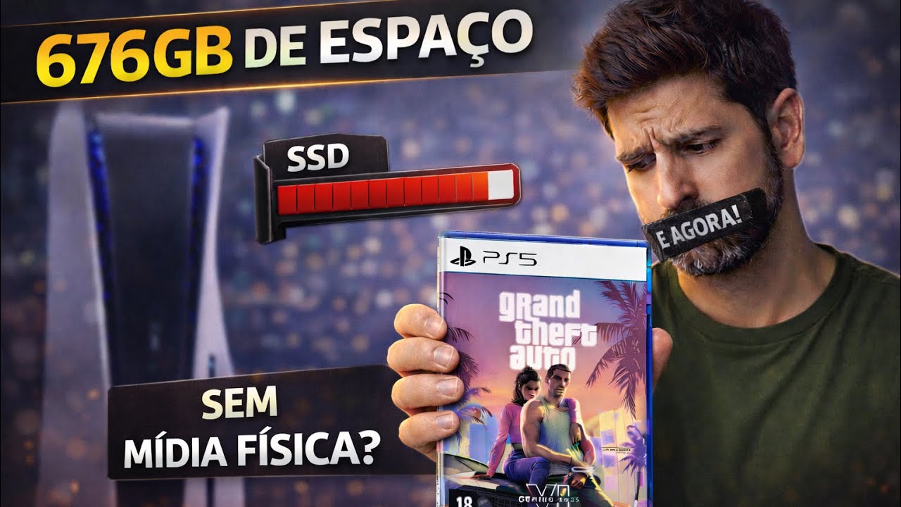SEU PS5 NÃO CABE ISSO! FALANDO O QUE NINGUÉM TE DISSE ANTES GTA VI