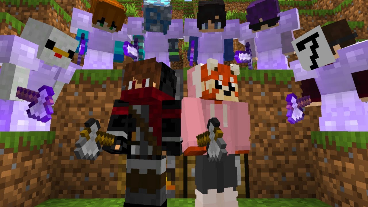 2 Minecraft Speedrunners VS 6 Hunters