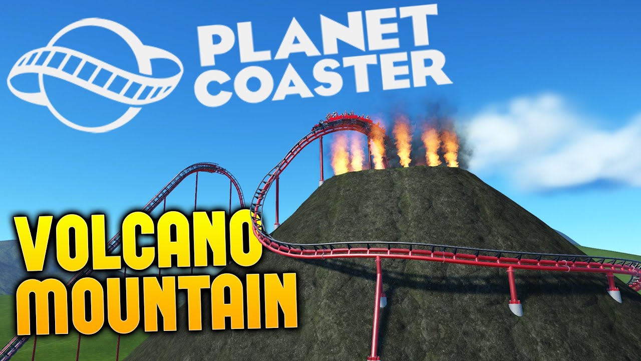 Planet Coaster - Volcanic Erupting Roller Coaster! (Planet Coaster Gameplay Highlights Part 1)