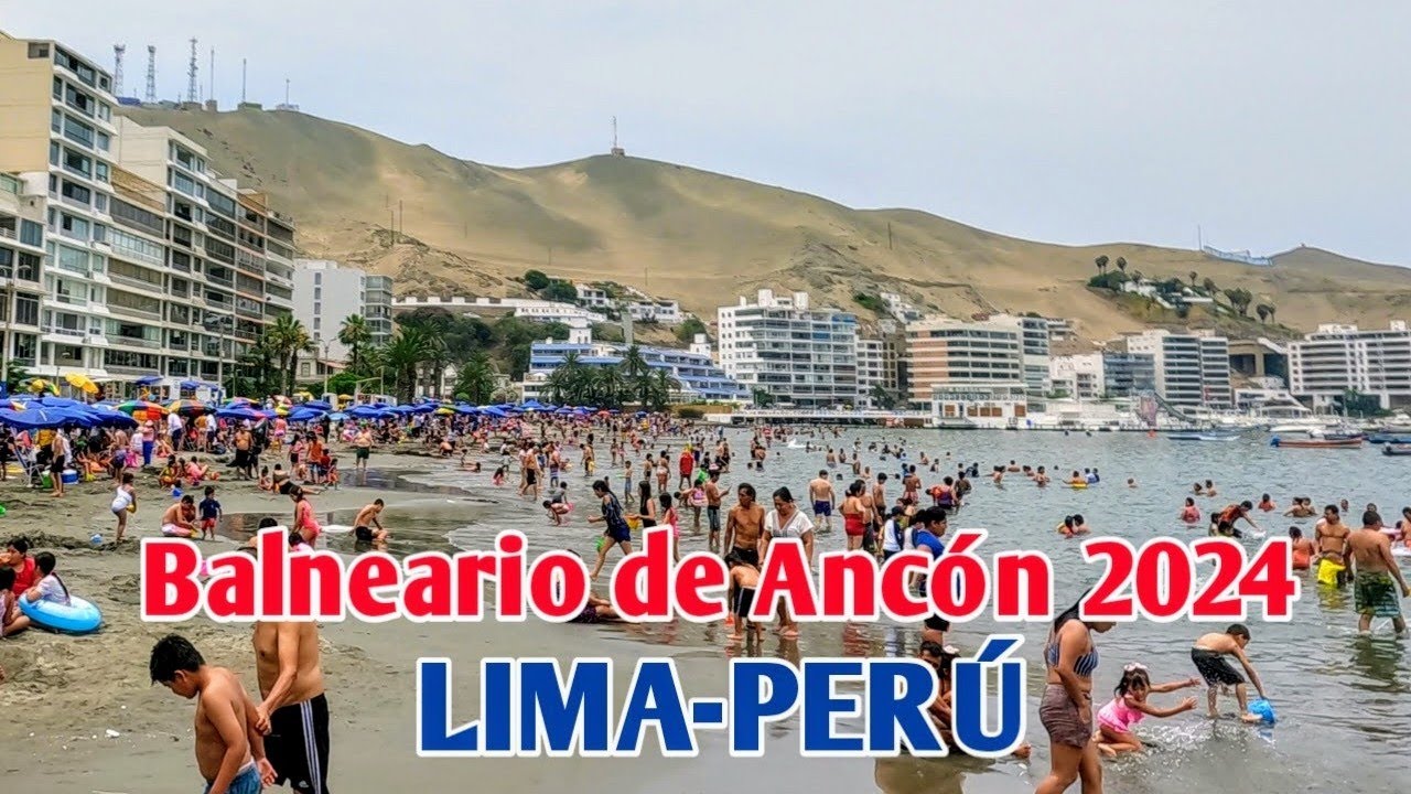 LIMA PERÚ 4K | ASÍ LUCE EL BALNEARIO DE ANCÓN EL DÍA 04 /02/2024