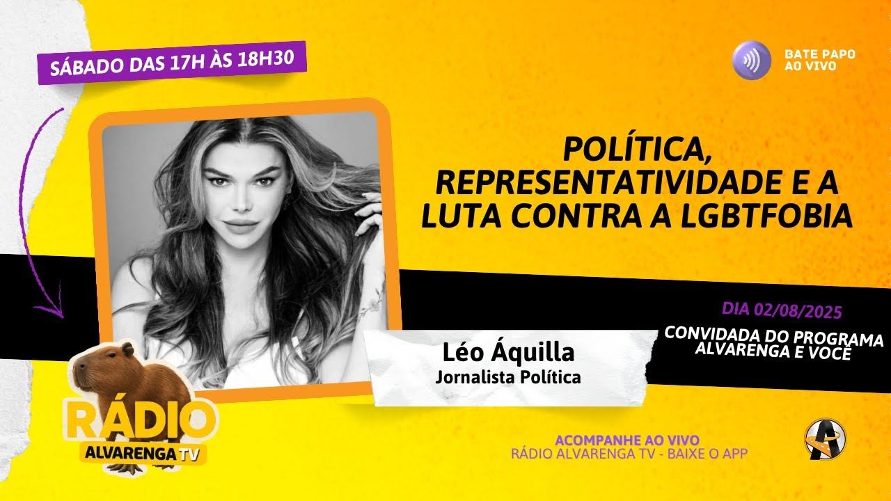 Alvarenga e Você - Transmissão ao Vivo da Entrevista com a Léo Áquilla (Jornalista Política)