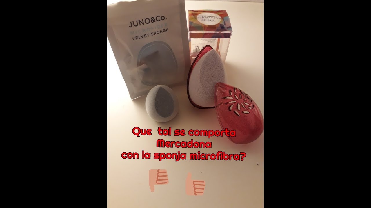 Esponja microfibra Mercadona / Esponja Juno. Funcionan igual?