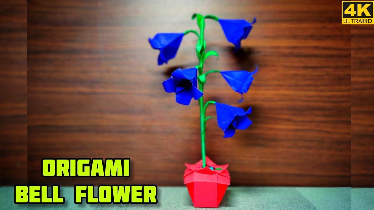 Origami Bellflower | Origami Flower | Origami tutorial | Paper craft