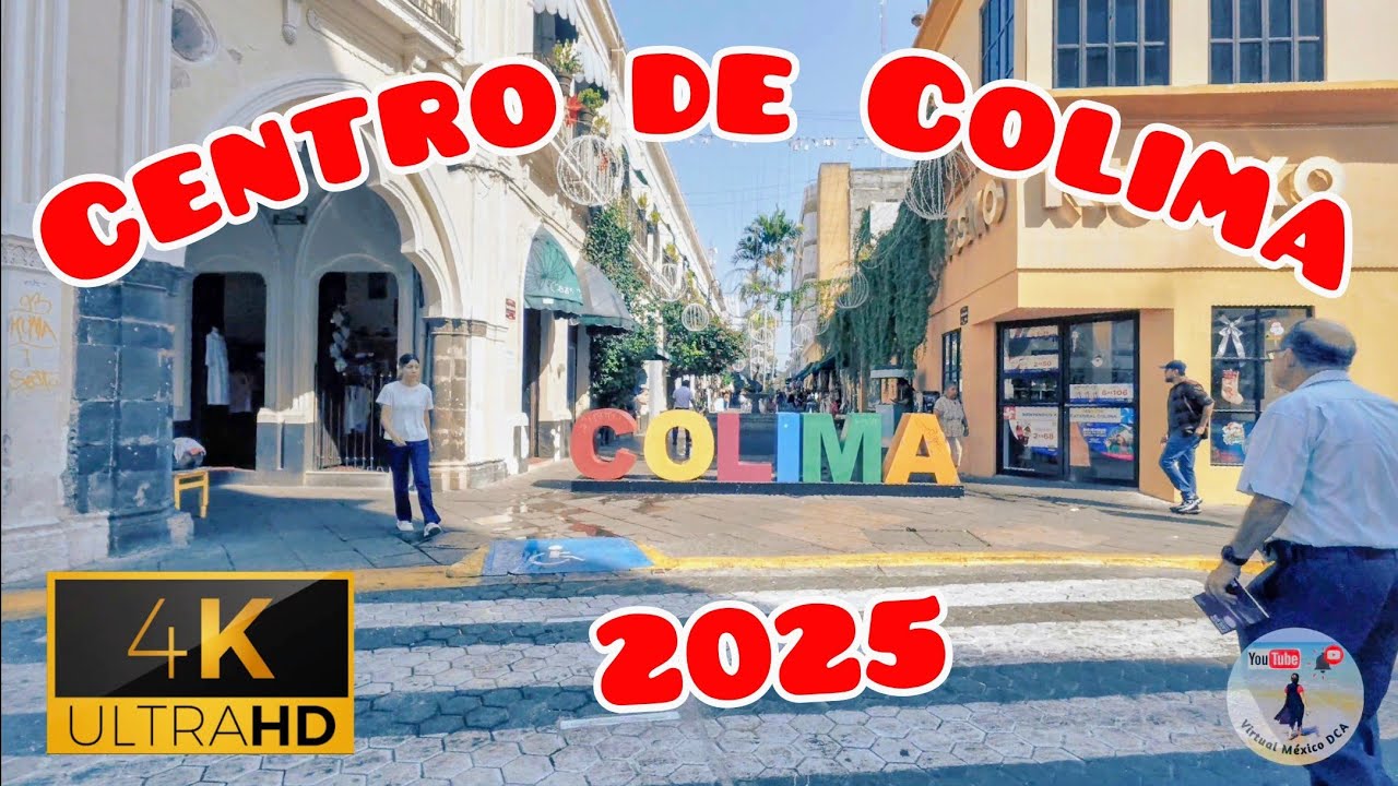 Paseo por el Centro de Colima! 4k⛪🌴🌴