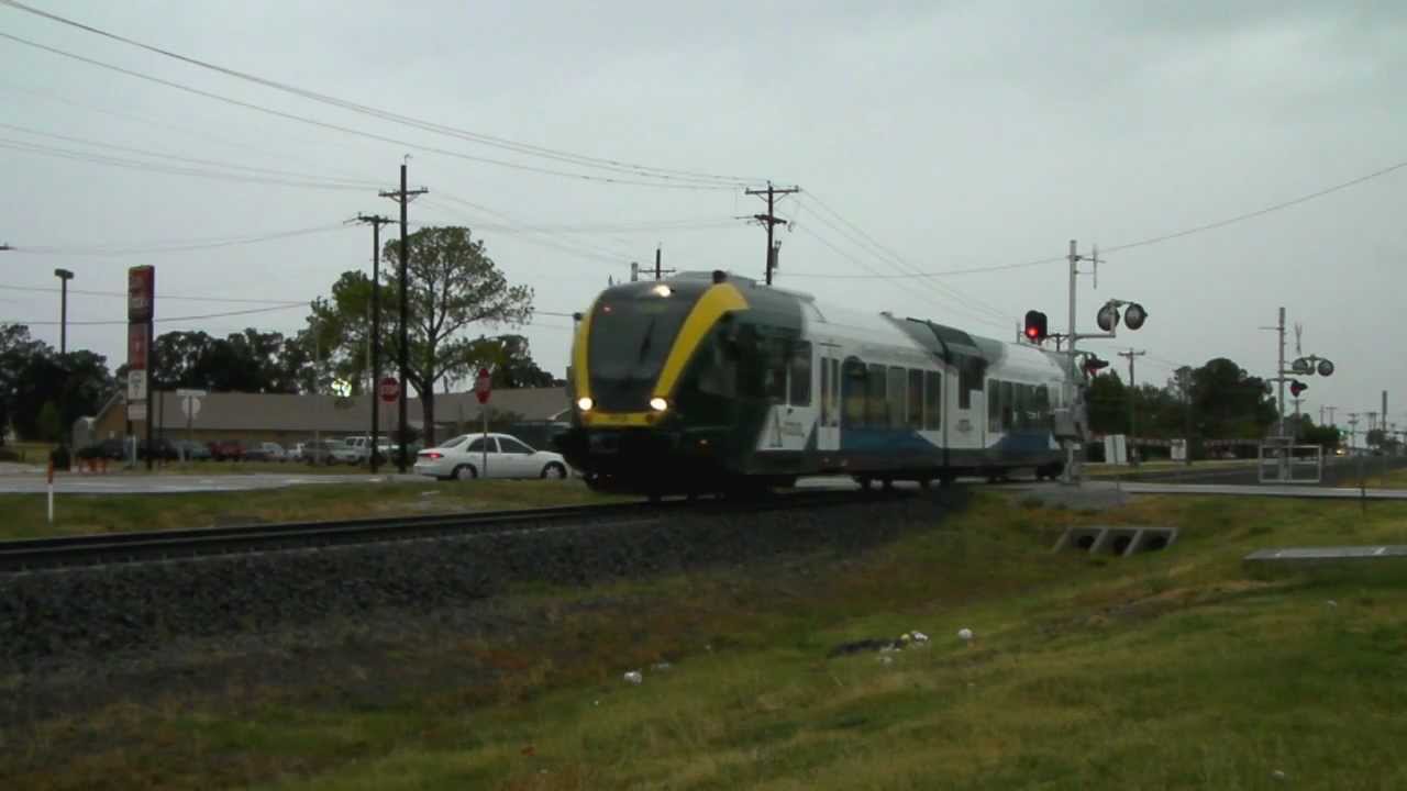 DCTA 102 (new Stadler train) at Lake Dallas, Tx. 10/09/2011 &copy;