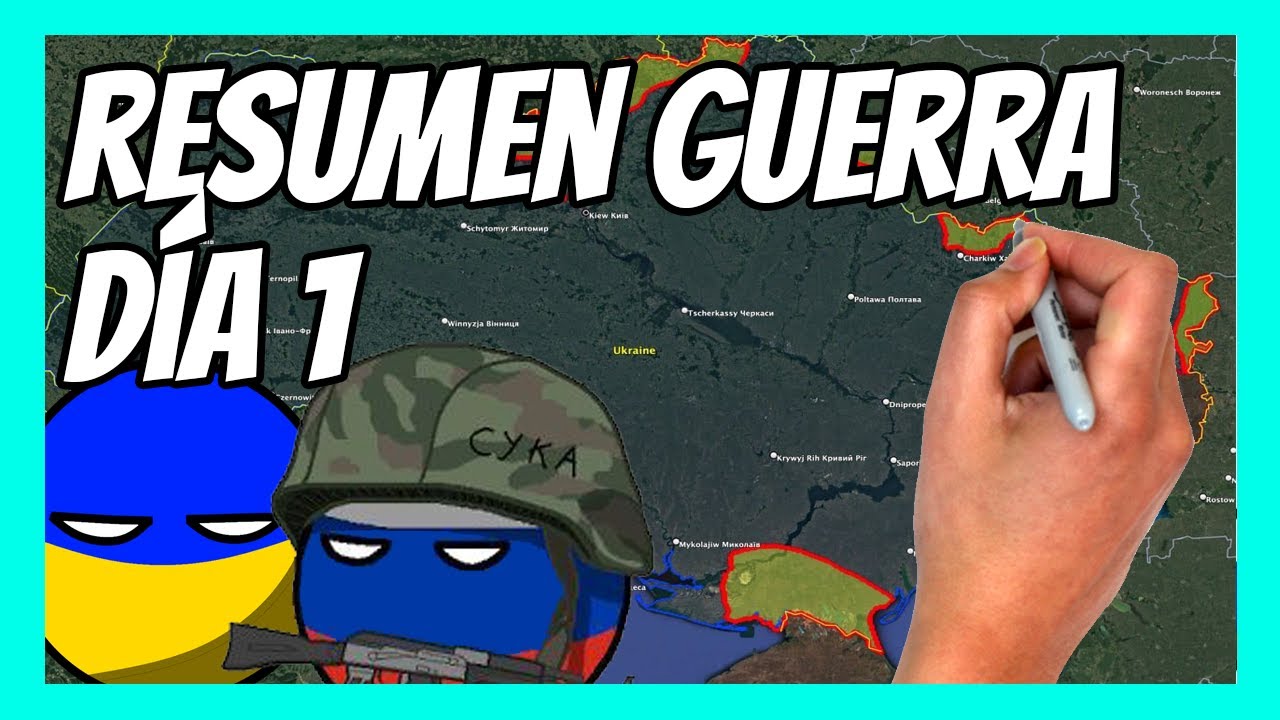 ✅ RESUMEN del DÍA 1 de la guerra entre UCRANIA y RUSIA en 5 minutos