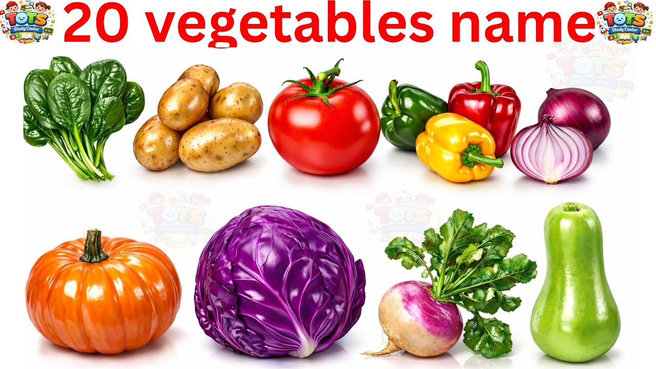 Vegetables Name | Vegetables Name in Hindi and English | Kids Learning Video 