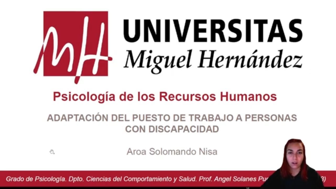 Adaptación del puesto de trabajo a personas con discapacidad