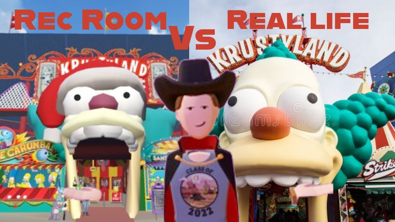 Rec Room vs Real Life The Simpsons Ride
