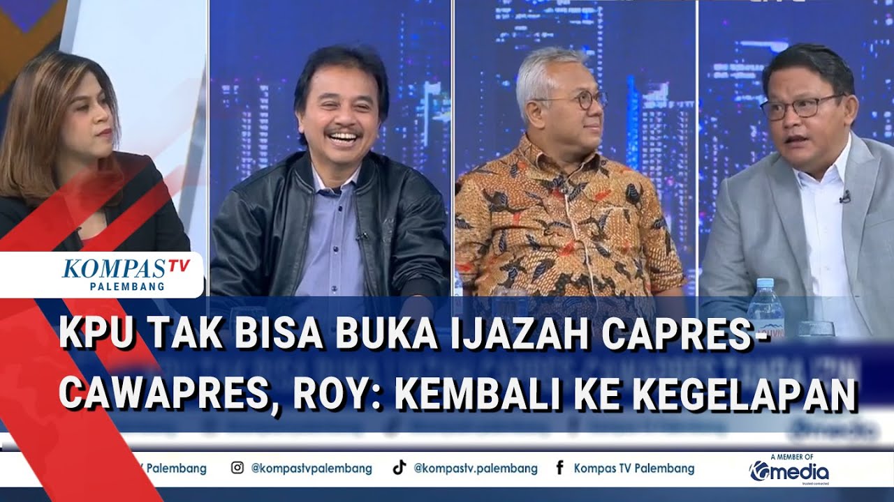 Debat Roy Suryo & Pengacara Jokowi soal KPU Tak Bisa Buka Ijazah Capres-Cawapres