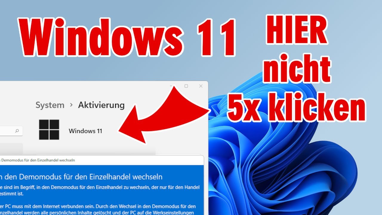 Windows 11 - HIER nicht 5x klicken