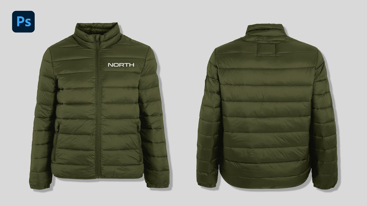 Free Puffer Jacket Mockup Psd
