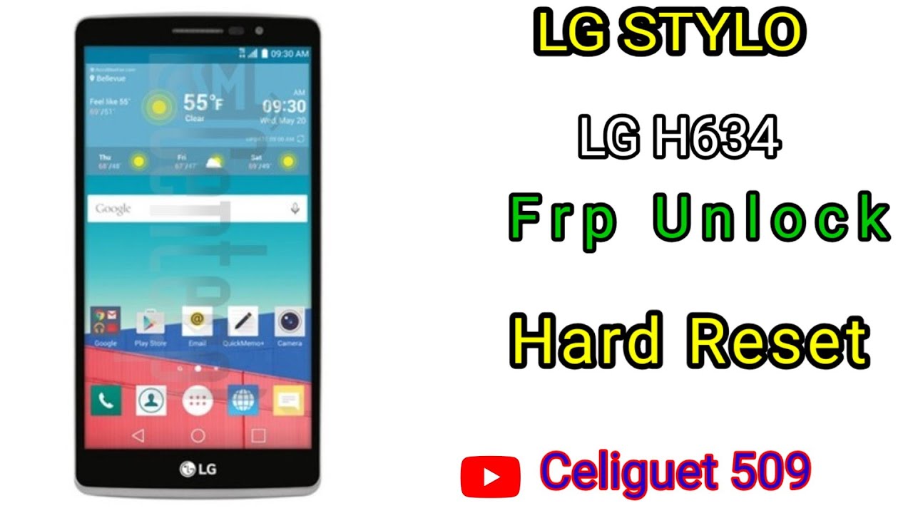 how to unlock google account Lg H634 (G STYLO)