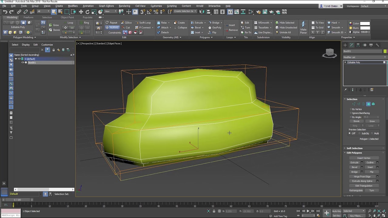 3ds Max Getting Started - Lesson 12 - Polygon Modeling Part 1