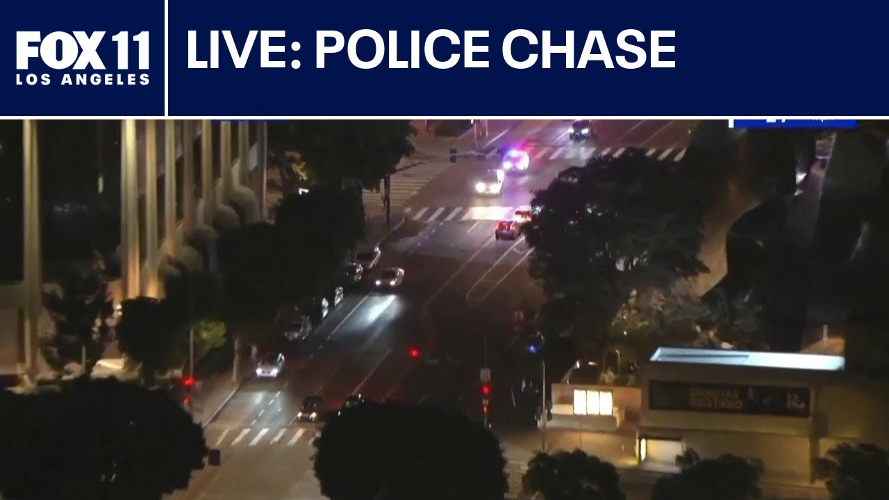 Police chase near downtown LA
