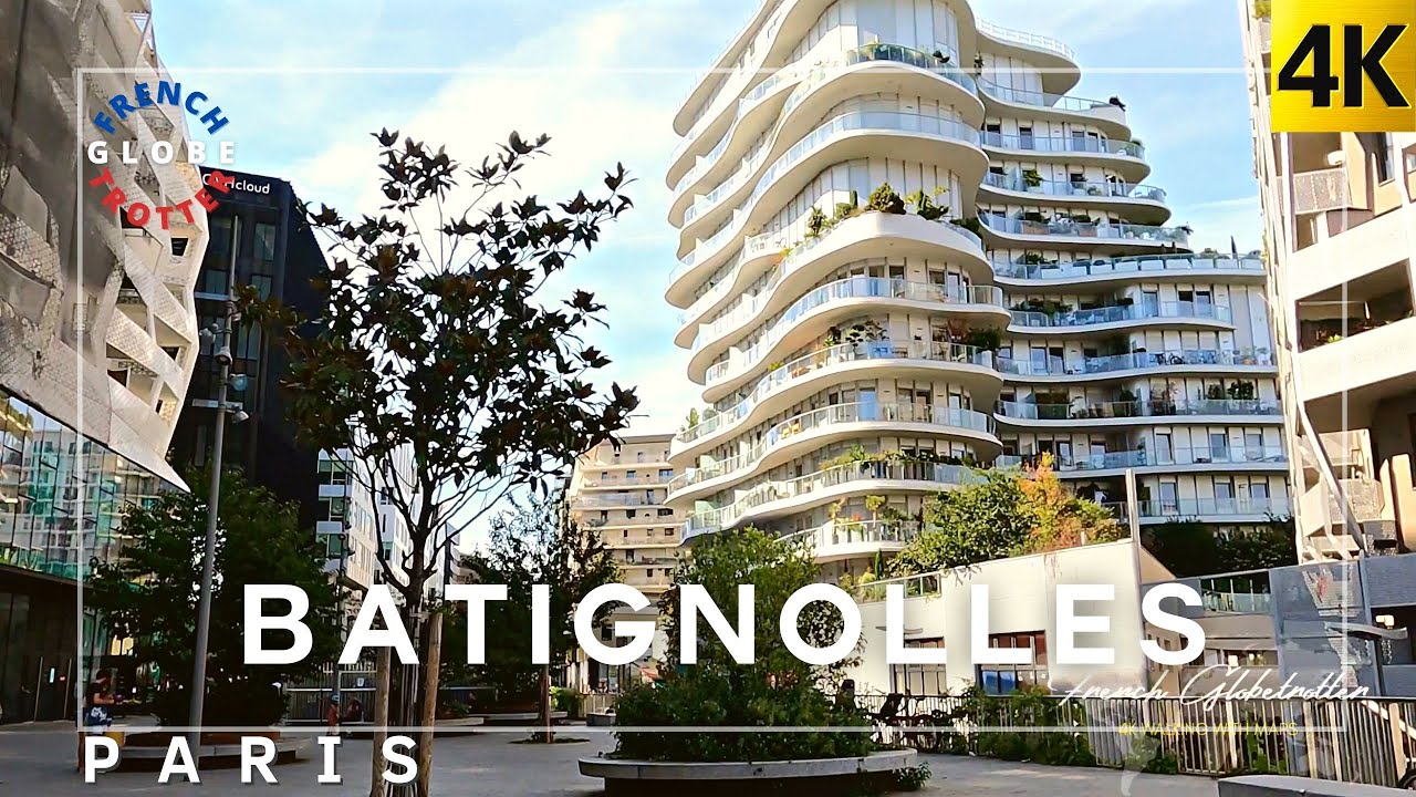 PARIS 17th District Walk 4K🇫🇷 Square des Batignolles➜ Parc Clichy Batignolles Martin Luther King
