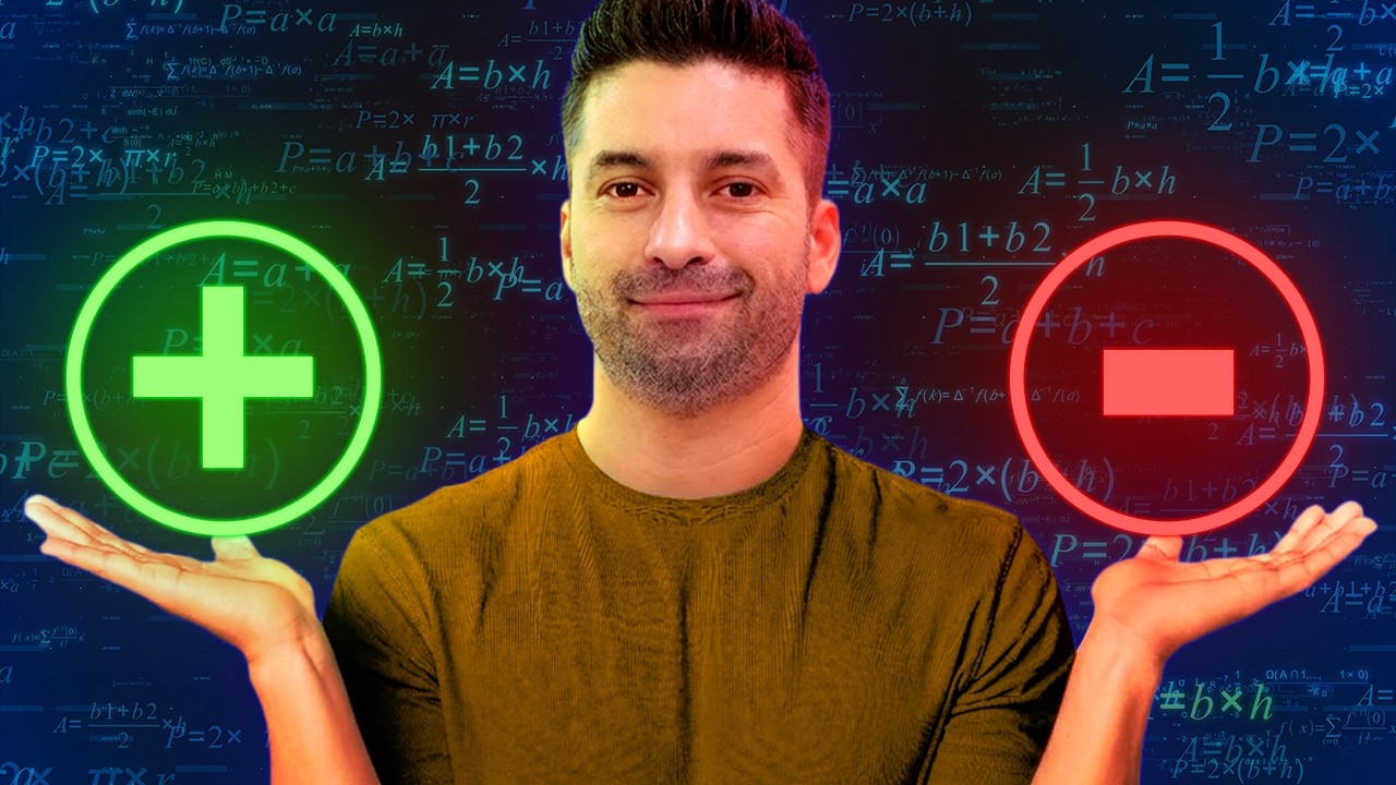 NUNCA MAIS ERRE SINAIS em Soma e Subtração ⛔ Matemática Básica para o Enem