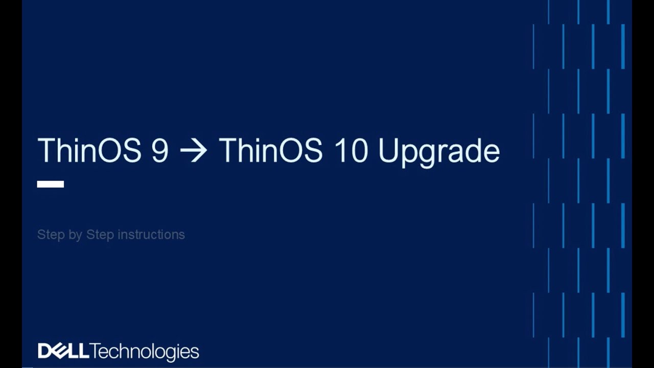 Upgrading ThinOS 9.x to ThinOS 10.x Using WMS | Policy Migration Guide +IWork4Dell