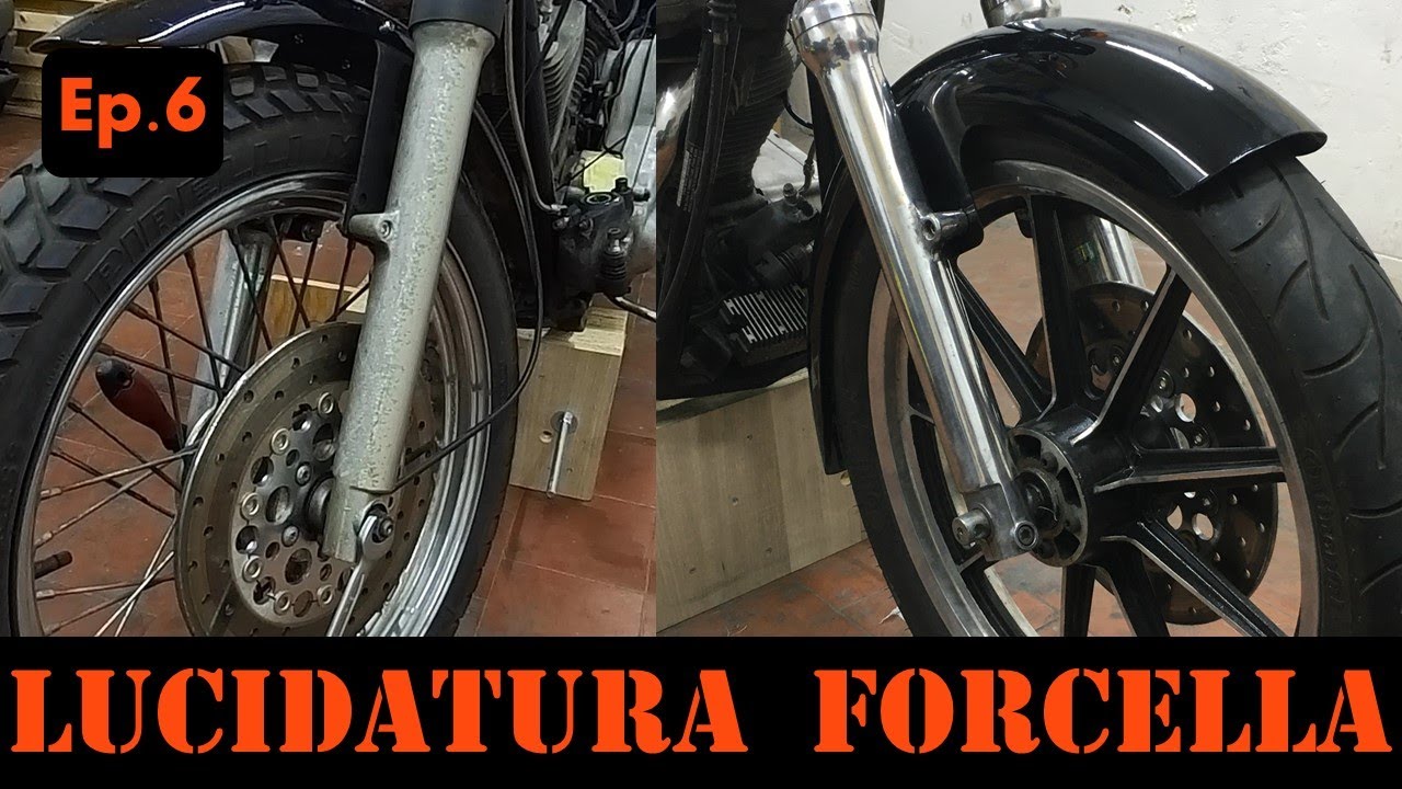 Lucidare allumino dei foderi forcella Harley FXR