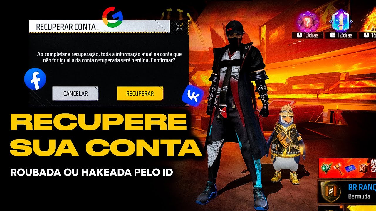 COMO RECUPERAR CONTA DO FREE FIRE PELO ID ?