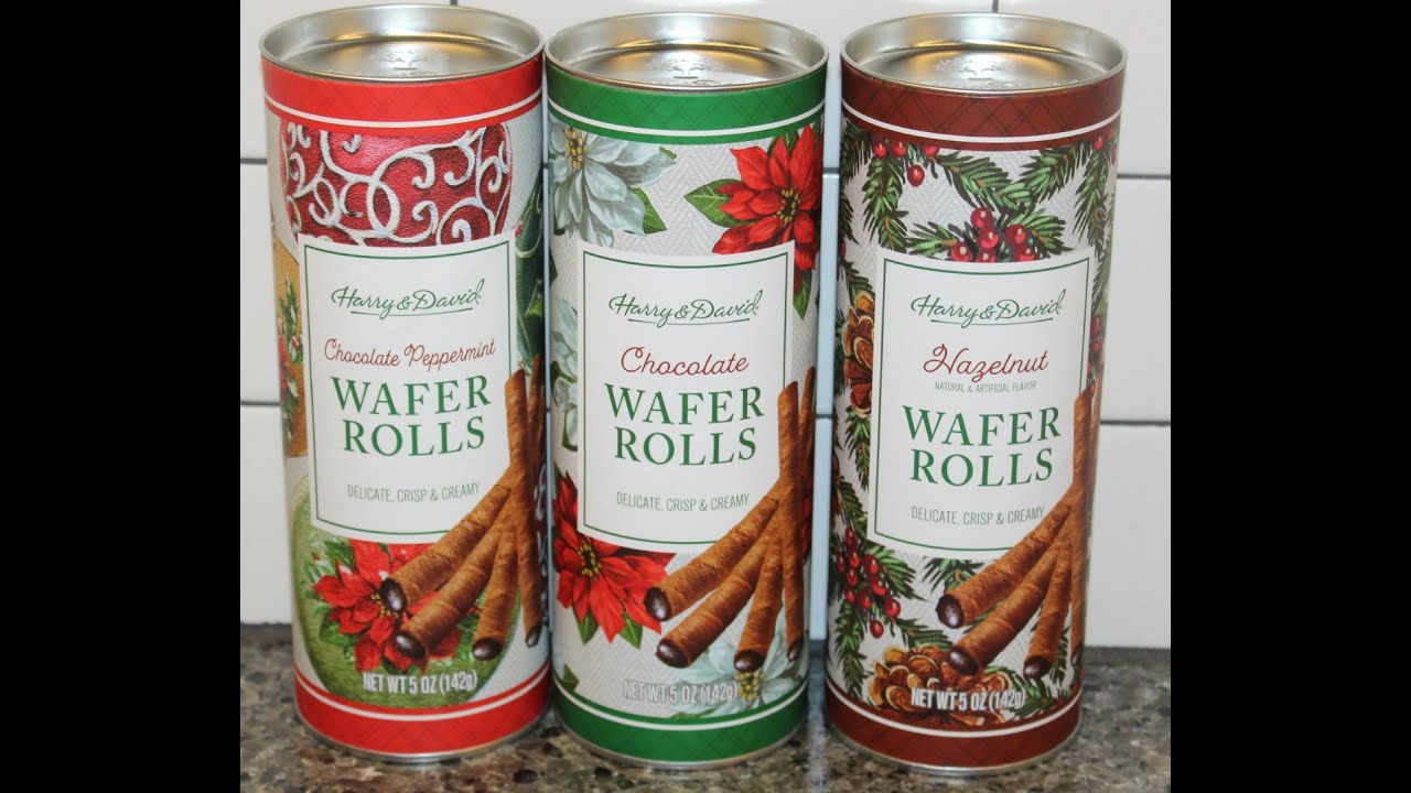 Harry & David Wafer Rolls: Chocolate Peppermint, Chocolate & Hazelnut Review