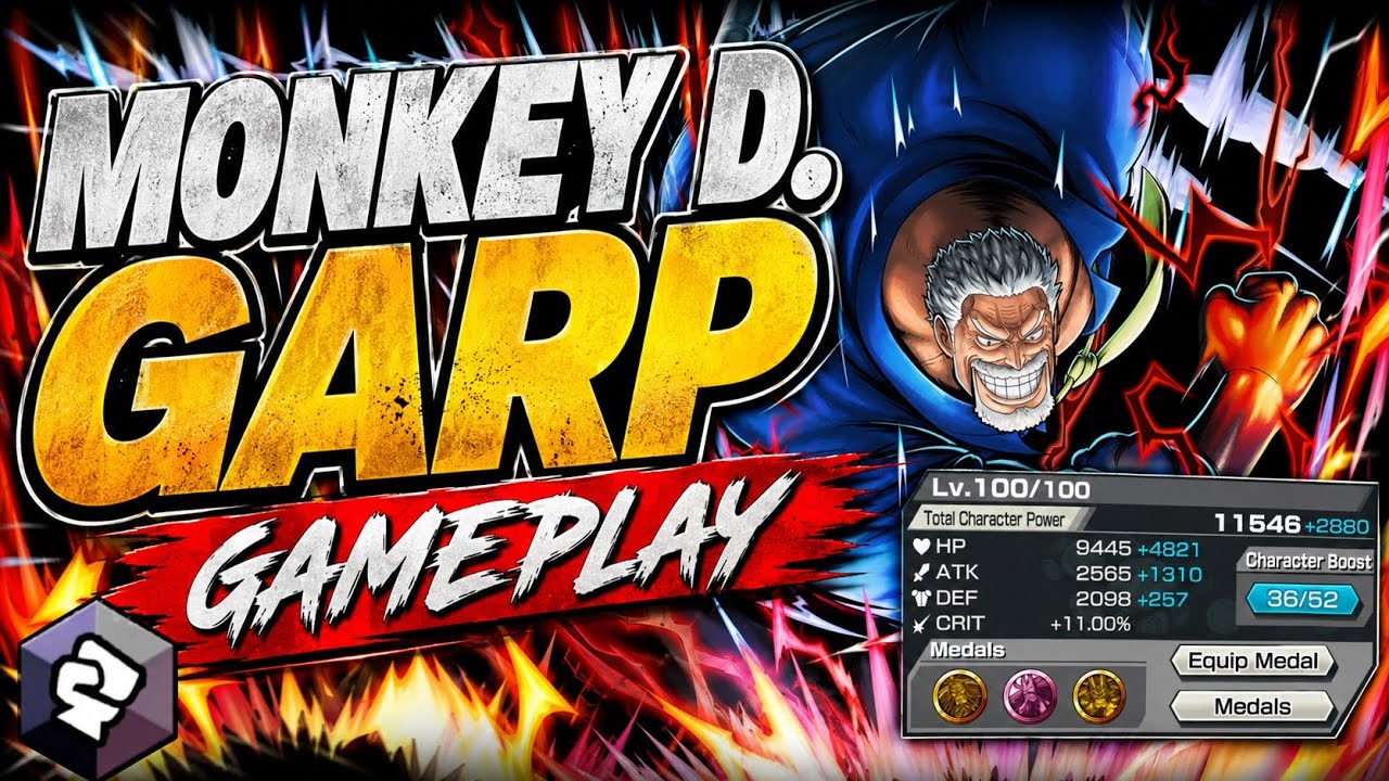 MONKEY D. GARP GAMEPLAY | ONE PIECE BOUNTY RUSH | OPBR