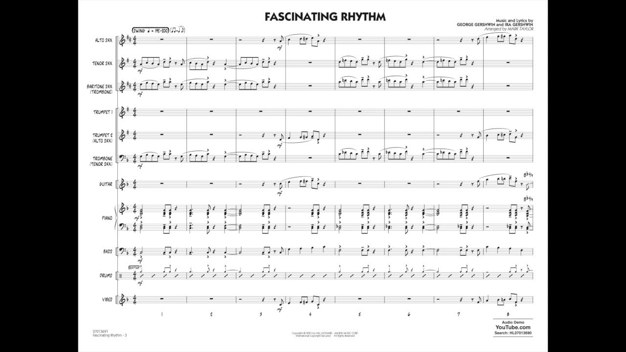 Fascinating Rhythm arranged by Mark Taylor