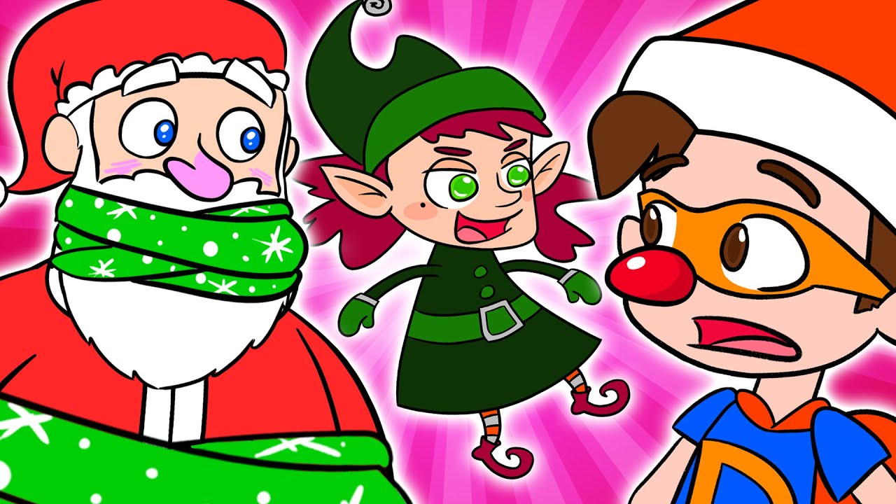 Super Drew Saves Christmas and Santa's Reindeers | A Stupendous Drew Pendous Superhero Story