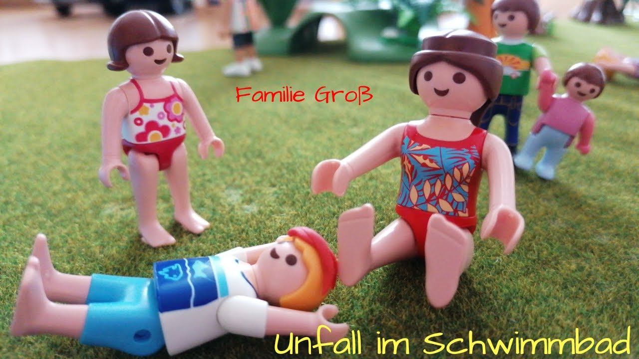 Playmobil Film deutsch - Unfall im Schwimmbad - Familie Gro&szlig;