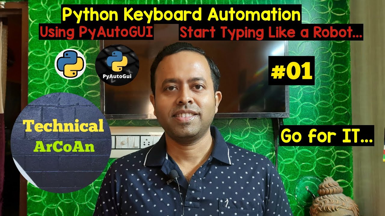 Автоматизация клавиатуры в Python (Часть 1) | Использование PyAutoGUI | Python может управлять ва...