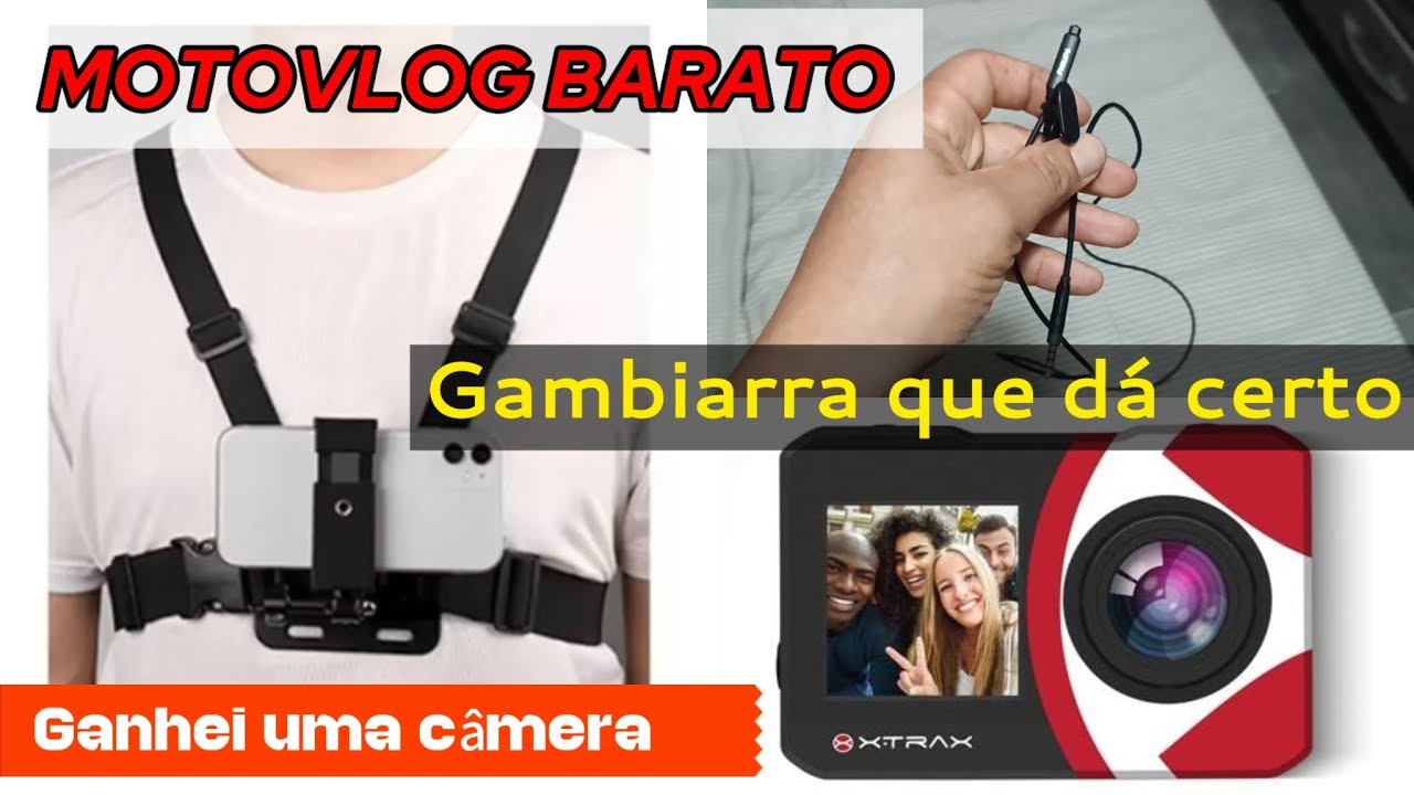 C&acirc;mera Xtrax Selfie | fa&ccedil;a #motovlog bom com ferramentas baratas