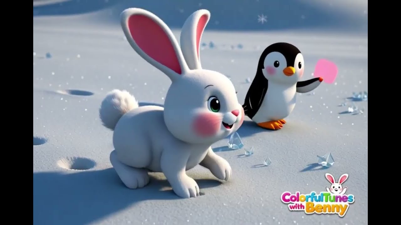 🎨 Penguin’s Rainbow Learning Adventure with Benny! 🌈🐧 Fun Kids Song & Colors