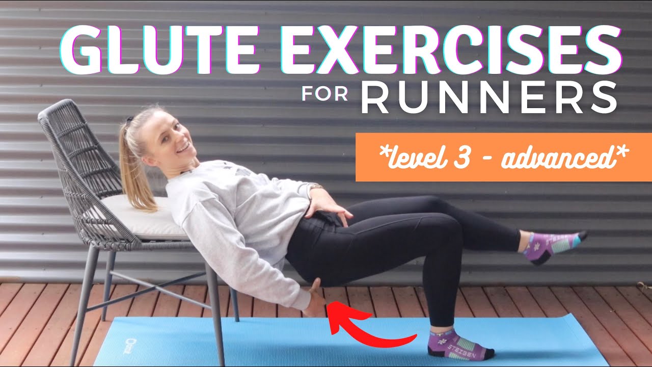 Glute Exercises For Runners | * Level 3 Advanced * | Home Workout