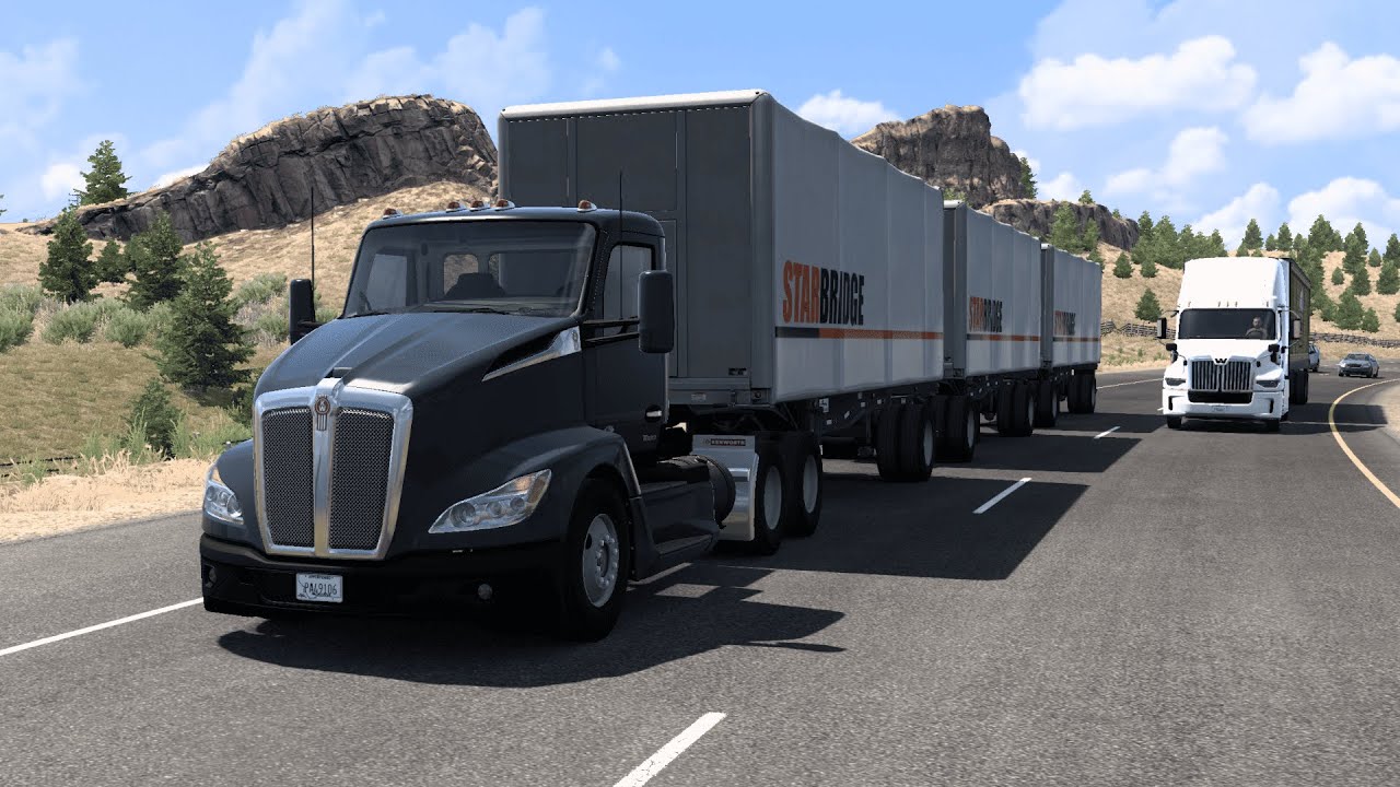 ATS | Scenic Drive Missoula → Bozeman | Kenworth T680 | No Commentary