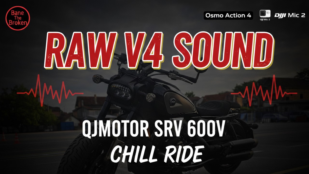 QJMOTOR SRV 600V | V4 Engine Symphony: Slow Cruise to Mišeluk