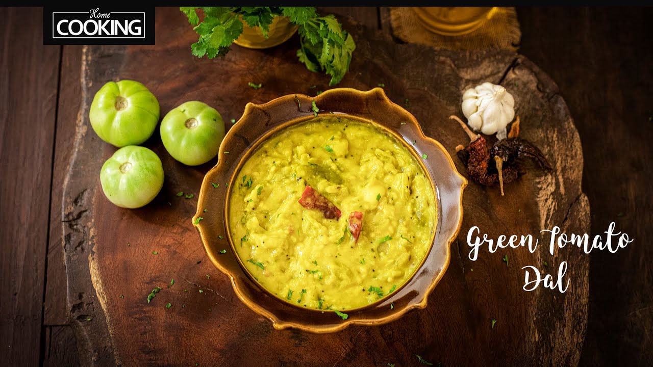Green Tomato Moong Dal | Tomato Curry | Side Dish for Chapathi | Healthy Recipes | Lunch Recipes